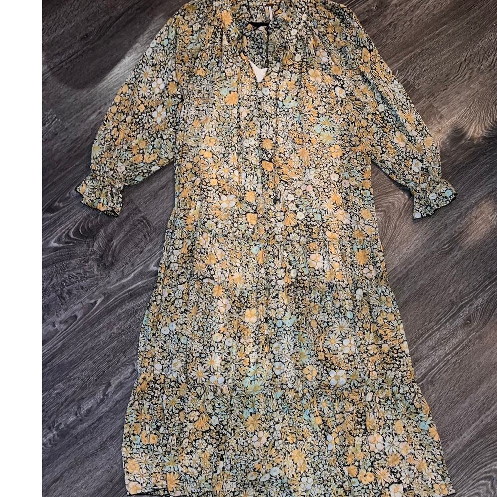 Free People "Feeling Groovy" Floral Boho Maxi Dress Size Small (319)